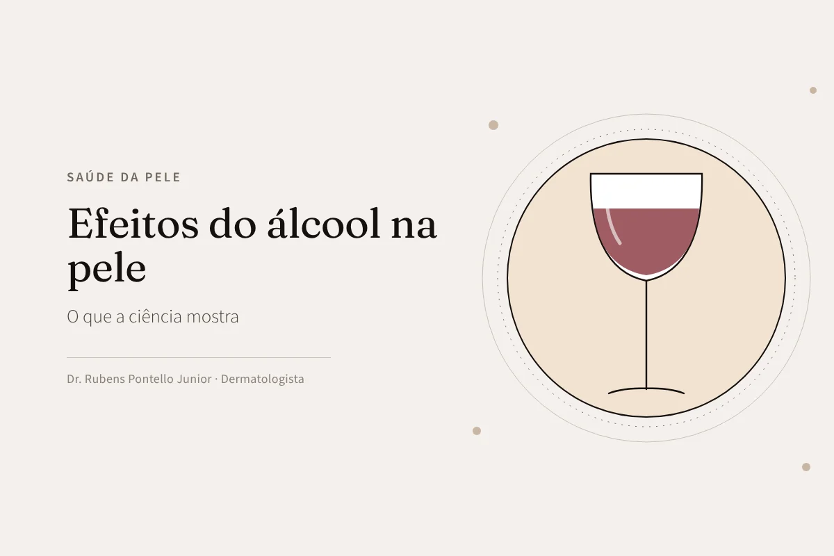 Efeitos do álcool na pele: o que a ciência mostra